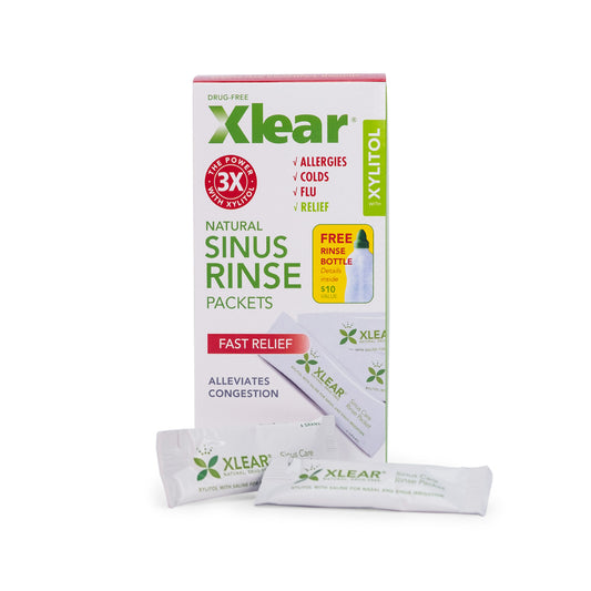 Natural Sinus Rinse Packets with Xylitol Refill Solution (6g x 50 pkts)